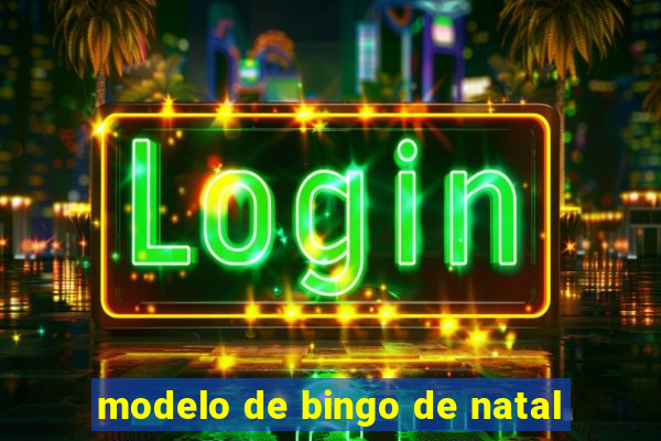 modelo de bingo de natal