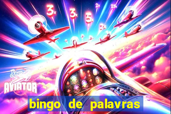 bingo de palavras 3 ano