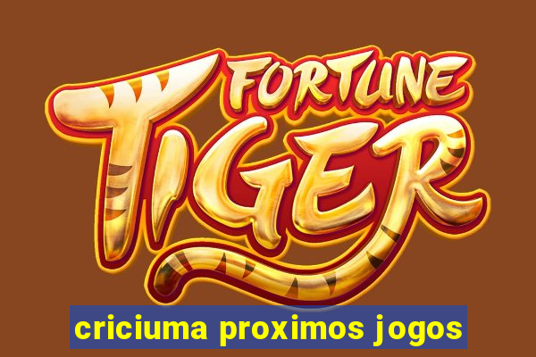 criciuma proximos jogos