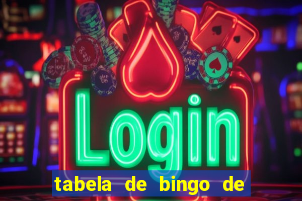 tabela de bingo de 1 a 100